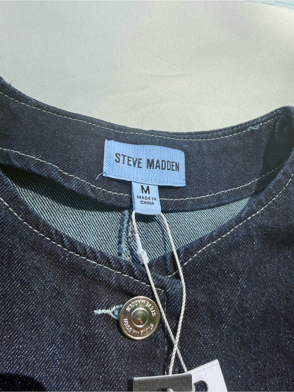Steve Madden Black Peplum Button Jacket - Picture 7 of 9